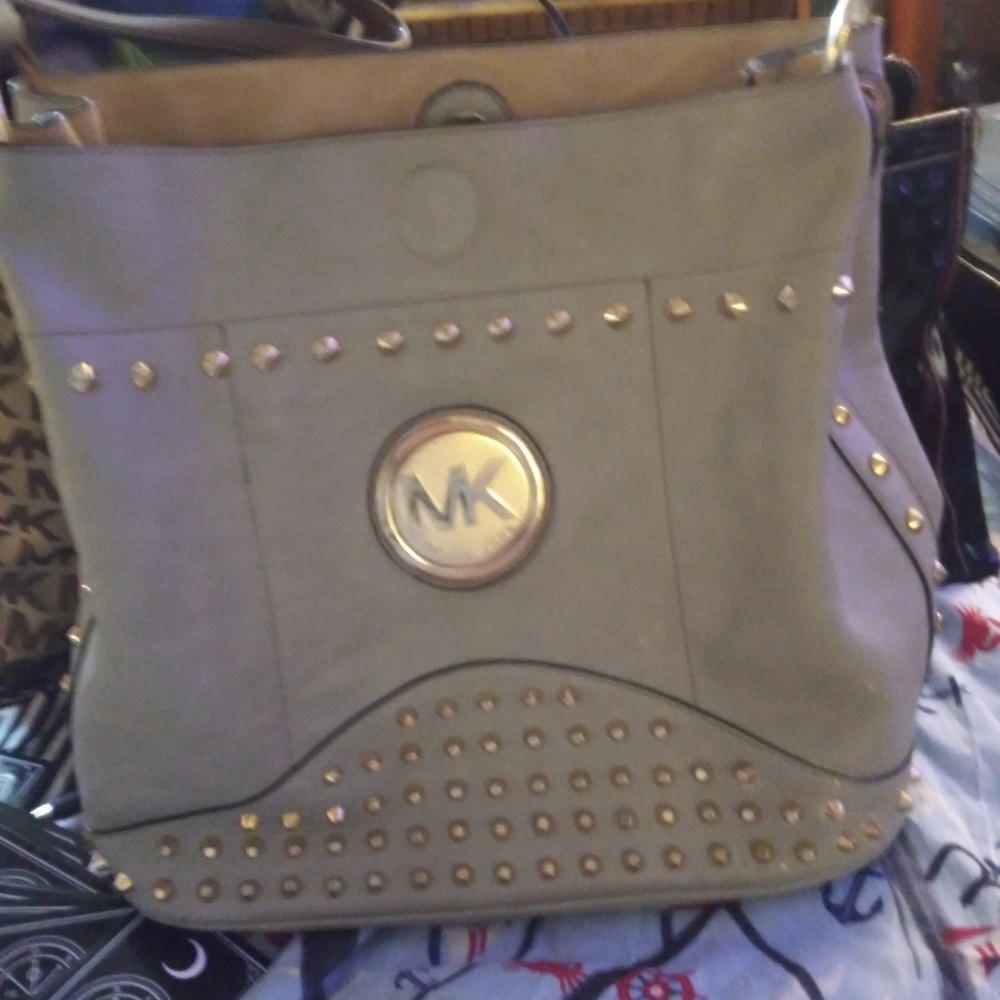 Mk suede shoulder bag